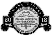 Harley-Davidson Bar and Shield Award logo, 2018.